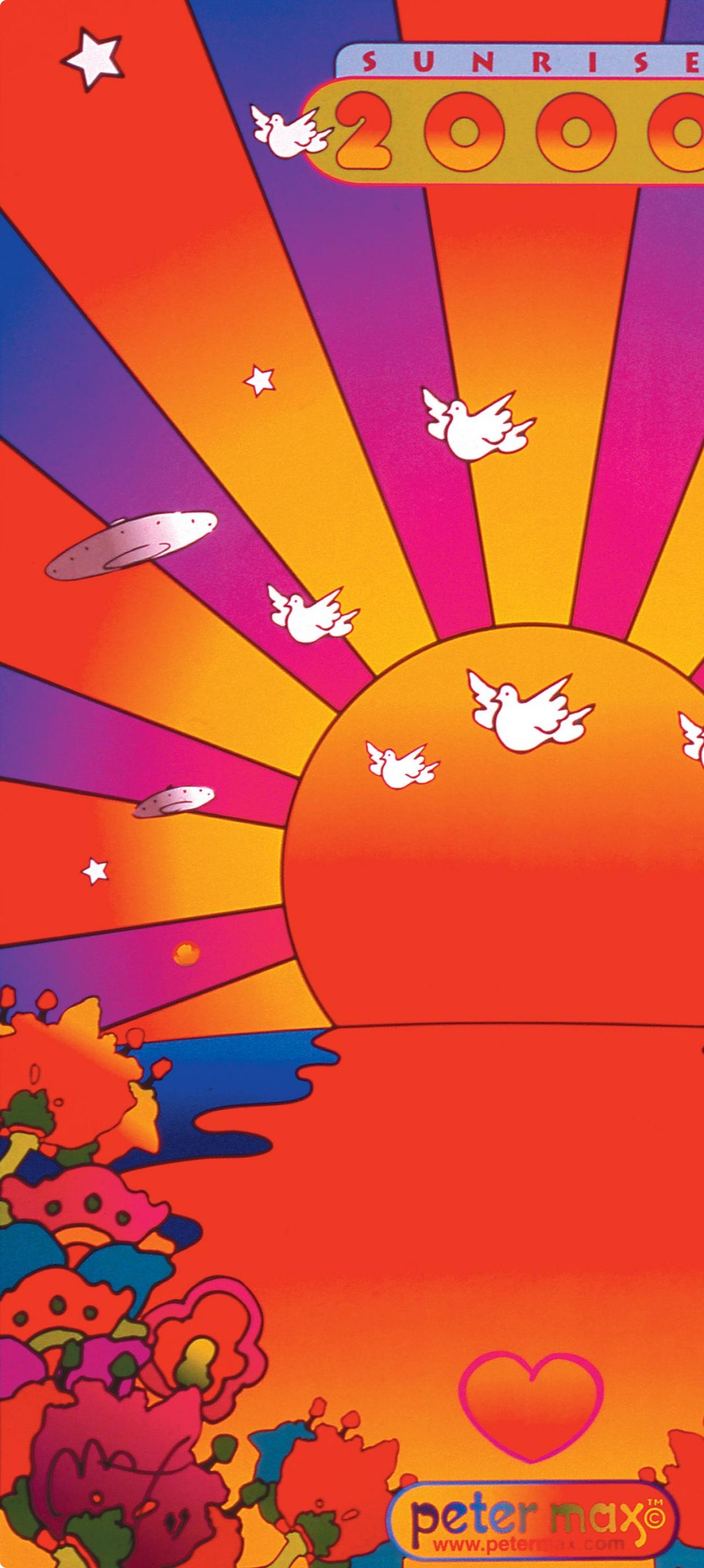Max, Lever de soleil, signé à la main, édition officielle, Peter Max (d'après) en vente 2