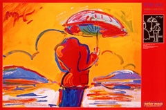 Max, Umbrella Man at Sea, firmato a mano, edizione ufficiale, Peter Max (dopo)