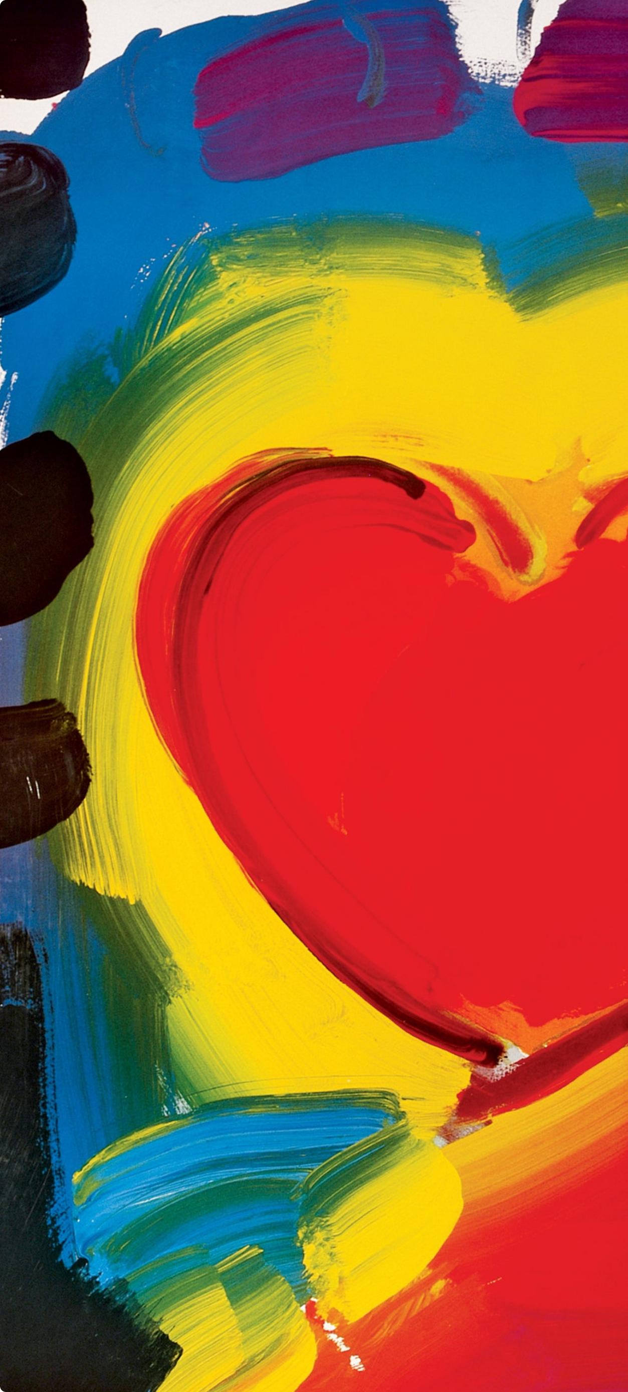 Max, Valentine Heart, Hand Signed, Official Edition, Peter Max (after) For Sale 2