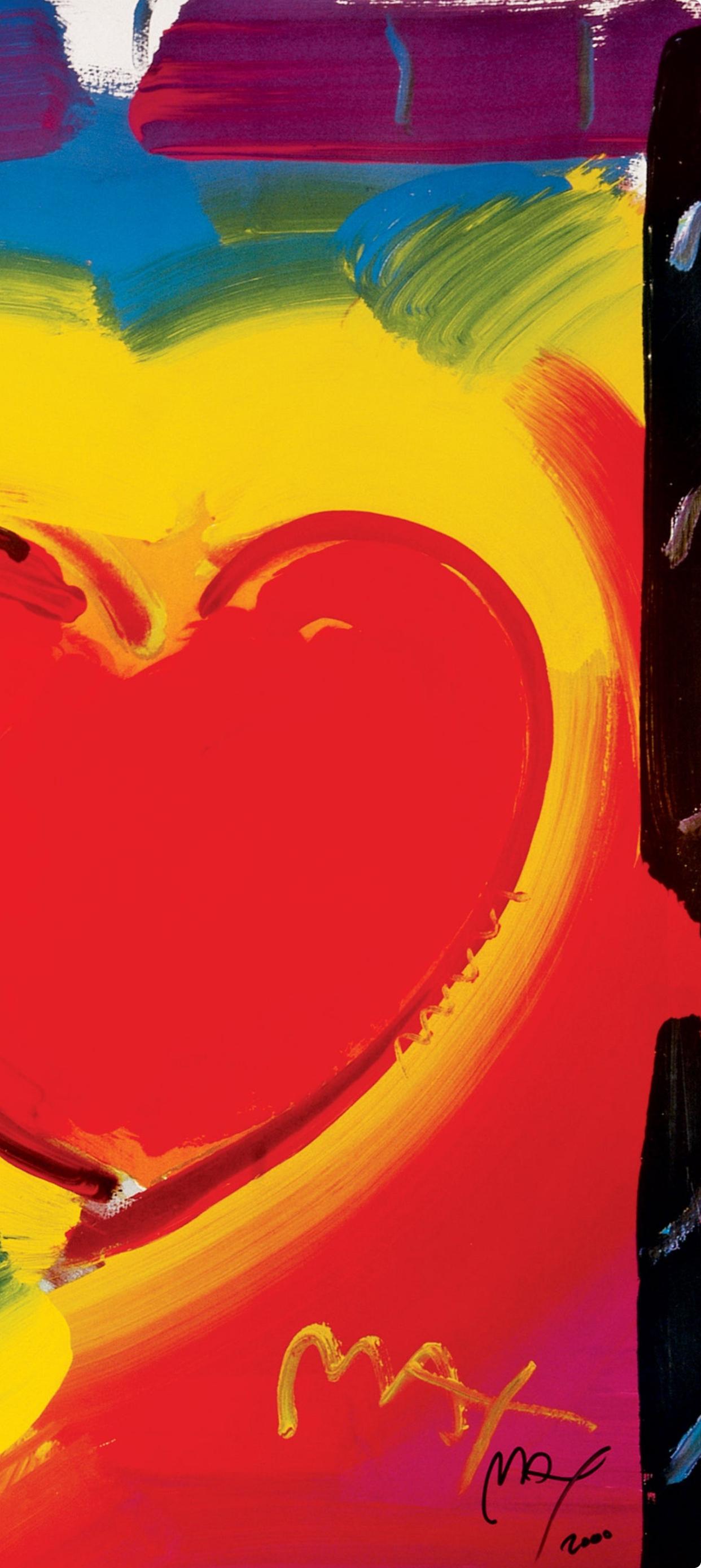 Max, Valentine Heart, Hand Signed, Official Edition, Peter Max (after) For Sale 3