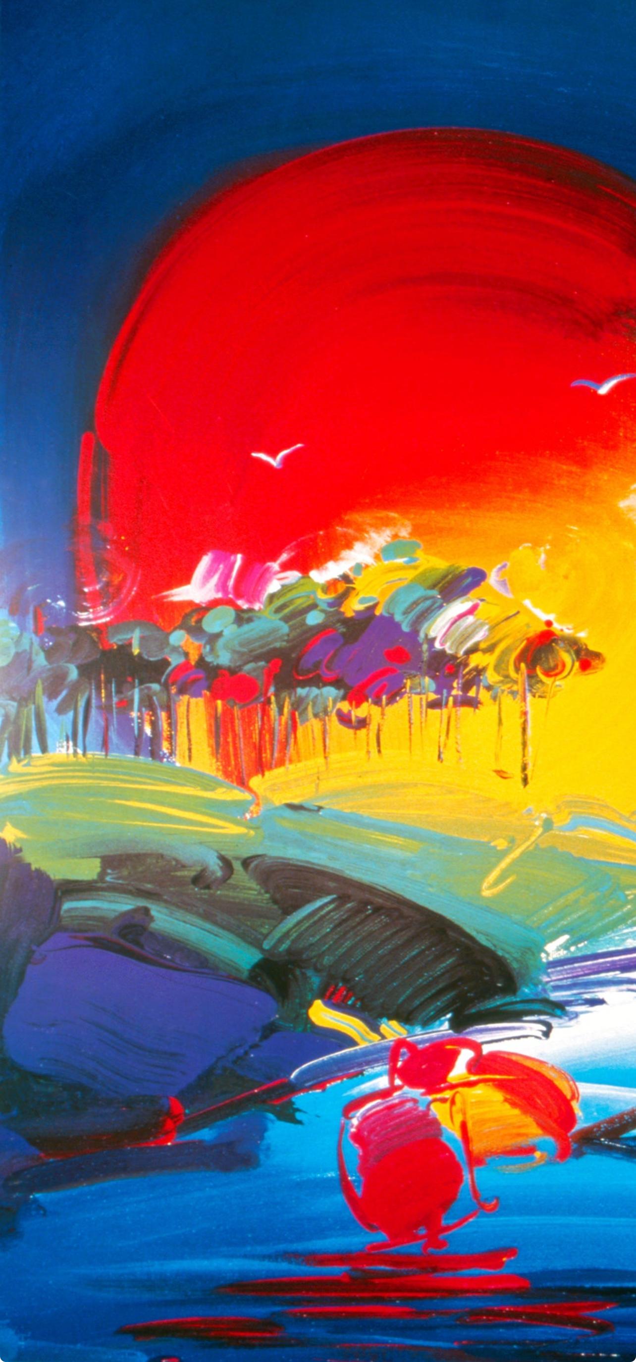 Max, sans frontières, signé à la main, édition officielle, Peter Max (d'après) en vente 1