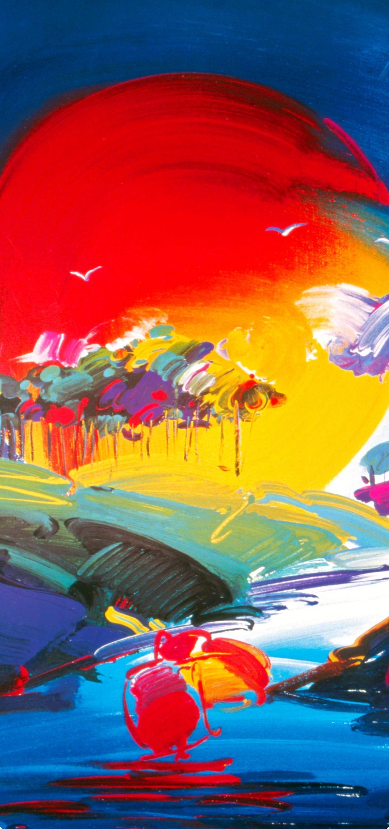 Max, sans frontières, signé à la main, édition officielle, Peter Max (d'après) en vente 2