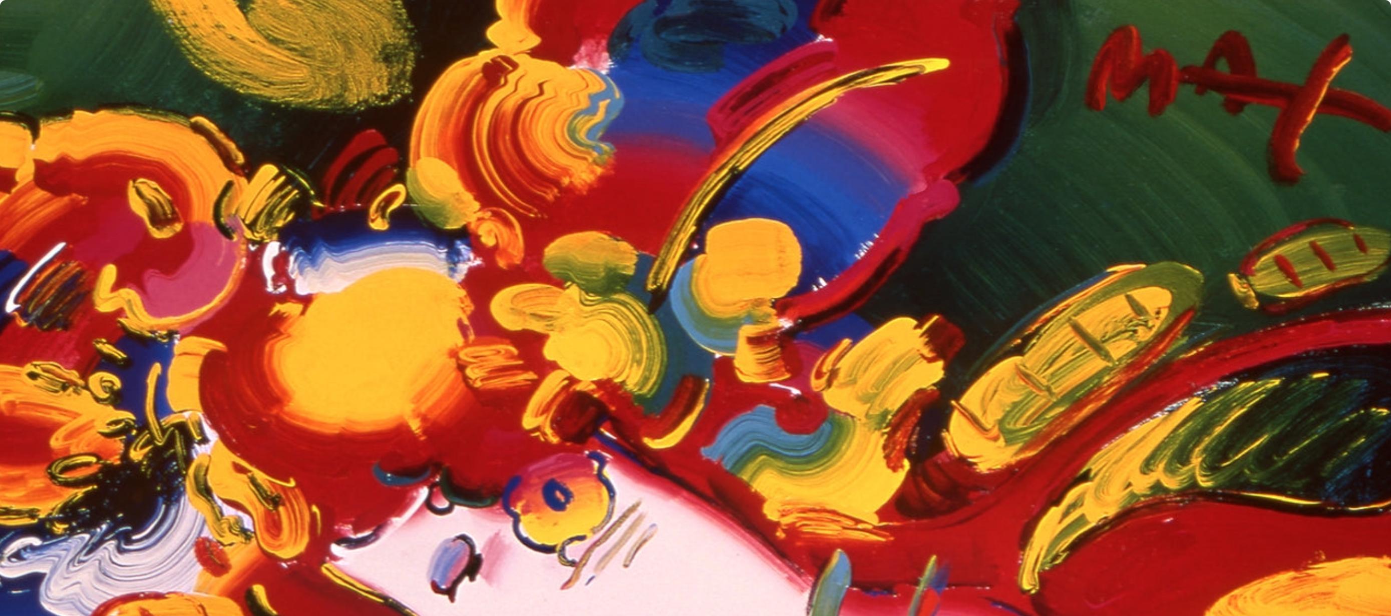 Max, Women in Love, Hand Signed, Official Edition, Peter Max (after) For Sale 2