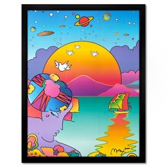 "New Horizon 2000" Framed Hand Signed Offset Lithograph