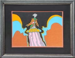 Vintage Night of Magic, Psychedelic Art Screenprint by Peter Max