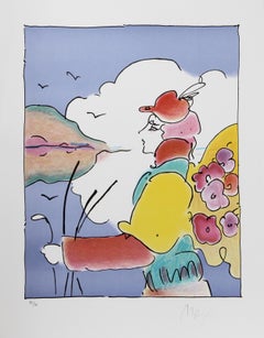 On a Distant Planet, Psychedelic Art Lithograph by Peter Max