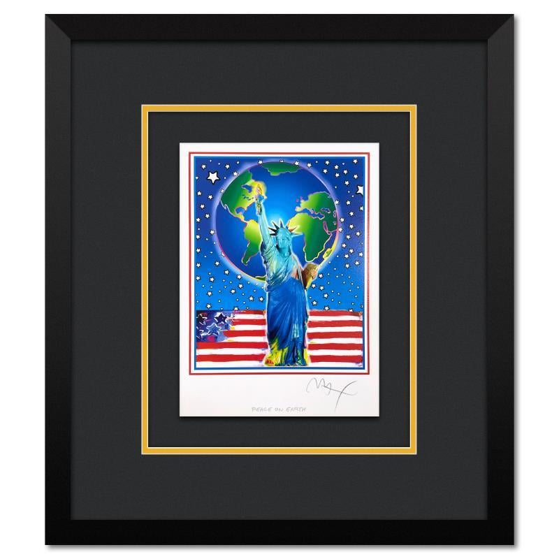 Peter Max Print - "Peace on Earth II" Framed Limited Edition Lithograph
