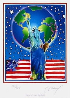 Peace on Earth, Limited Edition Lithograph, Peter Max - SIGNED