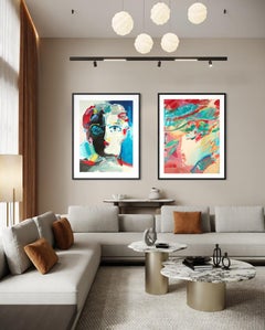 Peter Max „Beauty and Fauve“ – 2-teiliges Set, signiert, 1990, Siebdruck, Auflage: 300 Exemplare