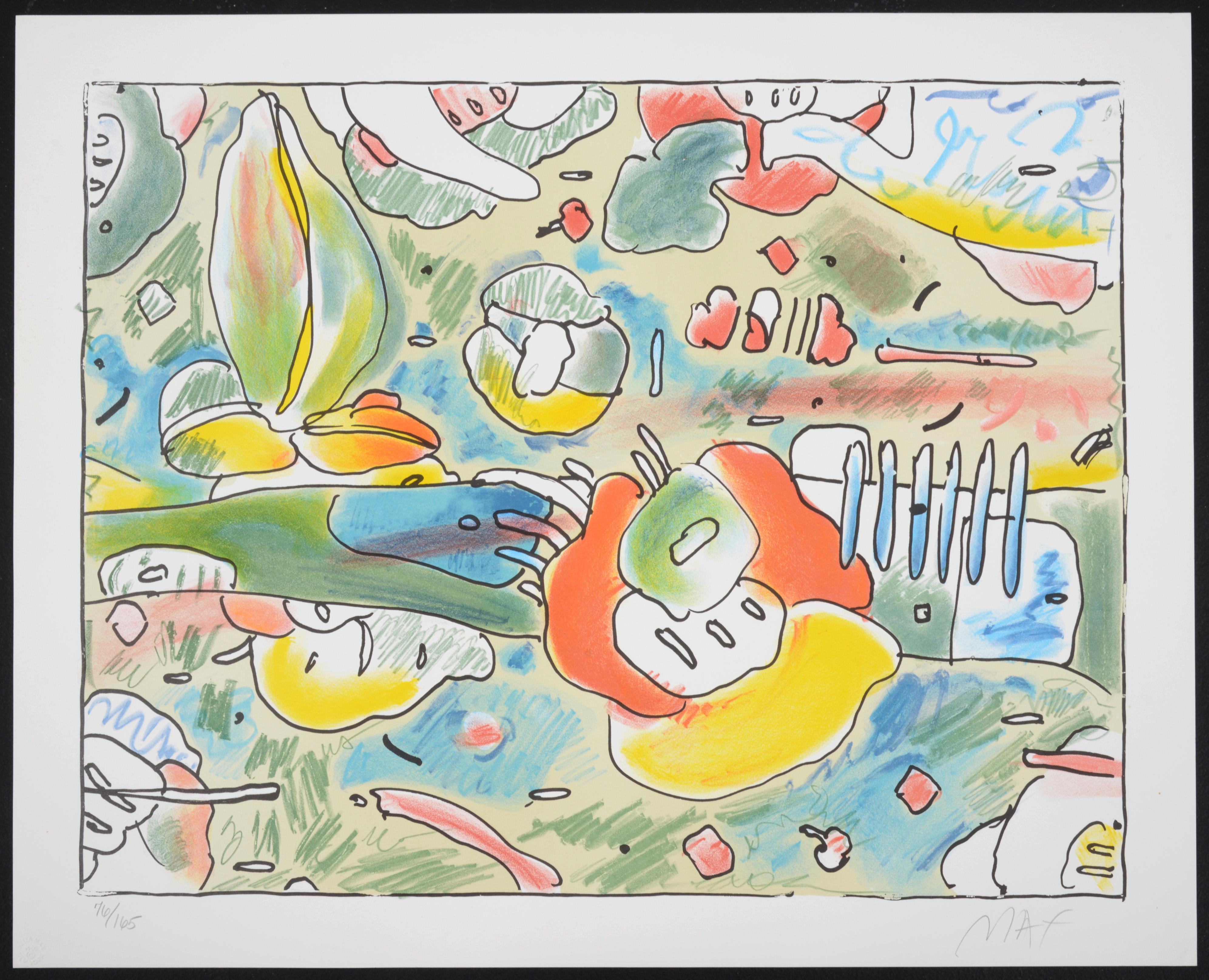 Peter Max COMPOSICIÓN Serigrafía en venta 1