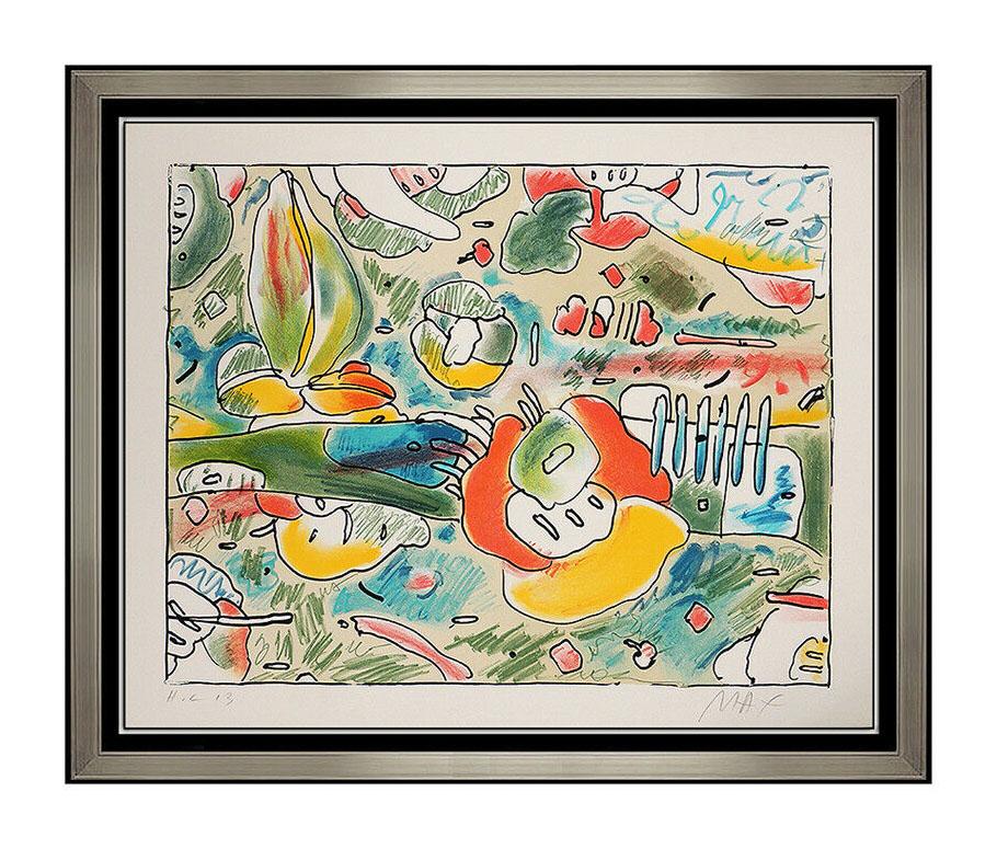 Peter Max Hand Signed and Numbered Vintage Color Lithograph, Professionally Custom Framed and listed with the Submit Best Offer option 

Accepting Offers Now:  Up for sale here we have an Extremely Rare and Authentic Lithograph by Peter Max titled,