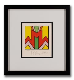 Peter Max "Geometric #2" Vibrant 1976 Signed Lithograph, Limited Edition