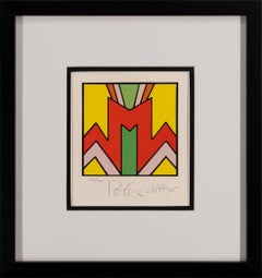 Peter Max "Geometric #2" Vibrant 1976 Signed Lithograph, Limited Edition