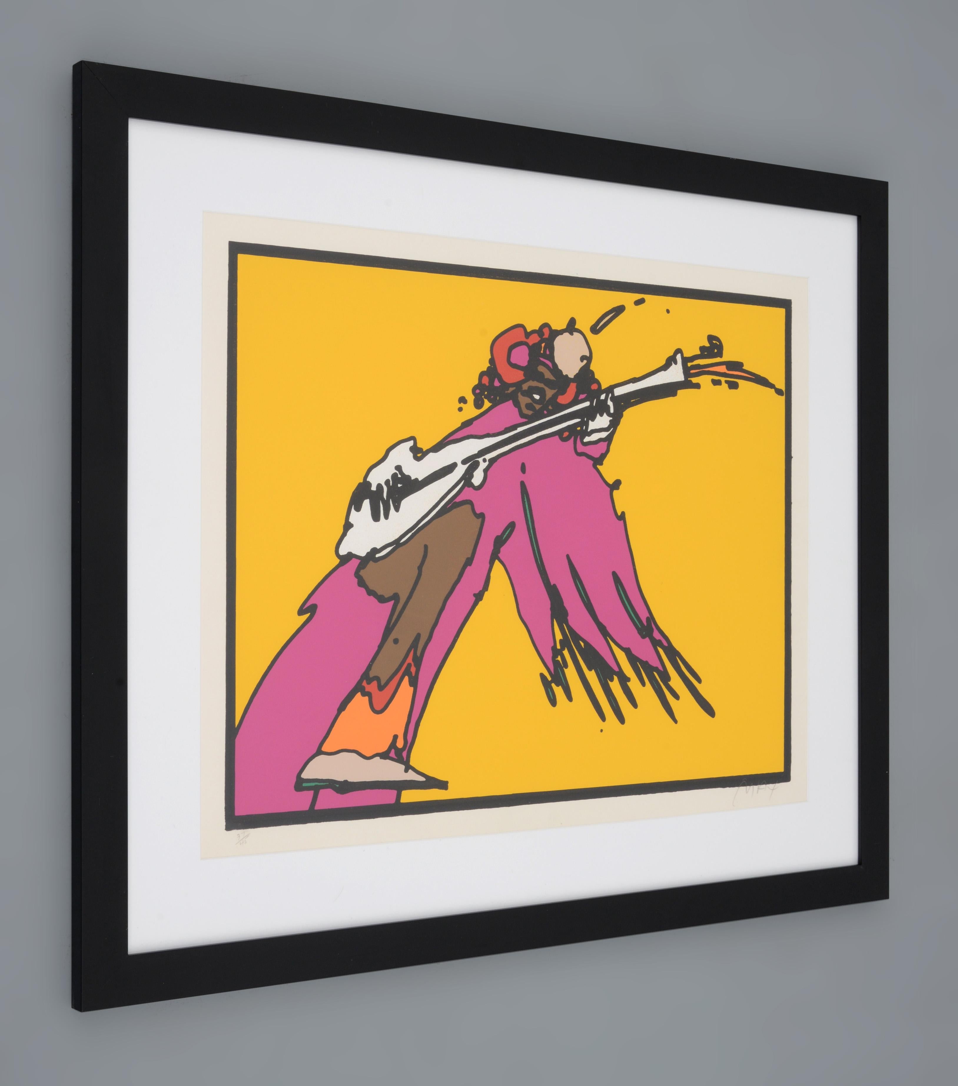 Peter Max JIMI HENDRIX Serigrafía en venta 1