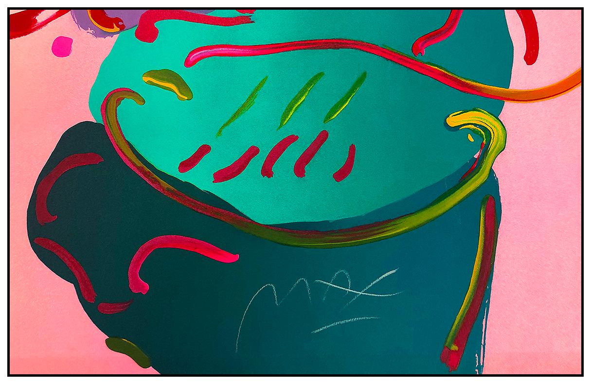 Peter Max Large Color Screenprint Flower Spectrum Beauty Hand Signed Pop Artwork For Sale 3