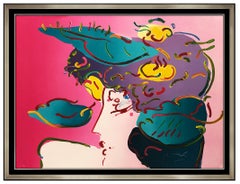 Peter Max Large Color Screenprint Flower Spectrum Beauty Hand Signed Pop Artwork