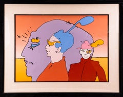 Peter Max, Peach Cinema - 1975 Signed Limited Edition Serigraph