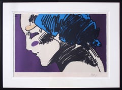 Peter Max 'Profile of a Lady - Woman's Face', 1979