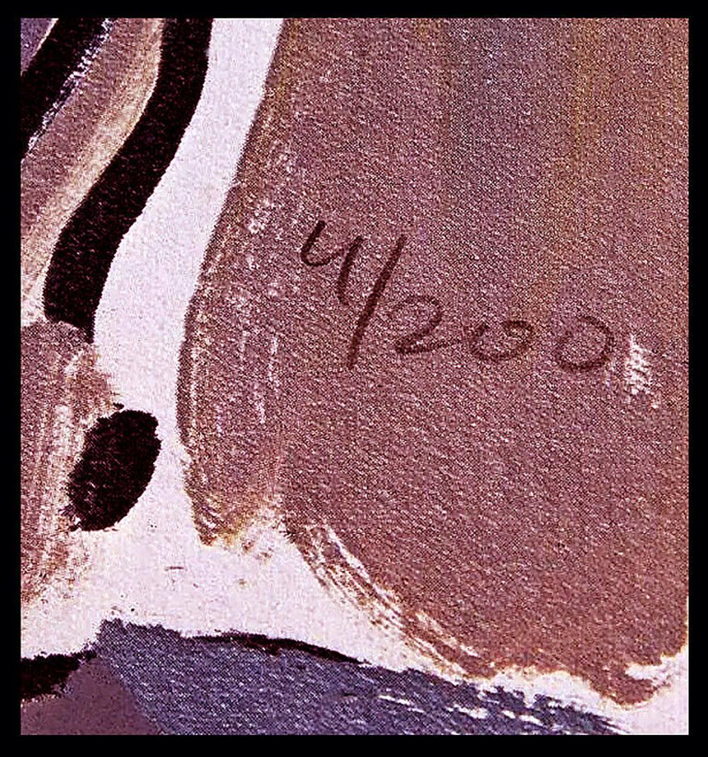 Peter Max Seated Man Original Color Silkscreen Vintage Hand Signed Pop Art Zero For Sale 4