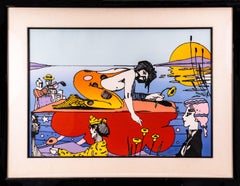 Peter Max, Sunday Afternoon - 1975 Signed Limited Edition Serigraph