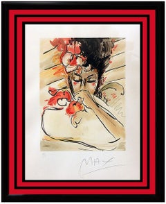 Peter Max Suzin Original Color Serigraph Hand Signed Pop Artwork Blushing Beauty