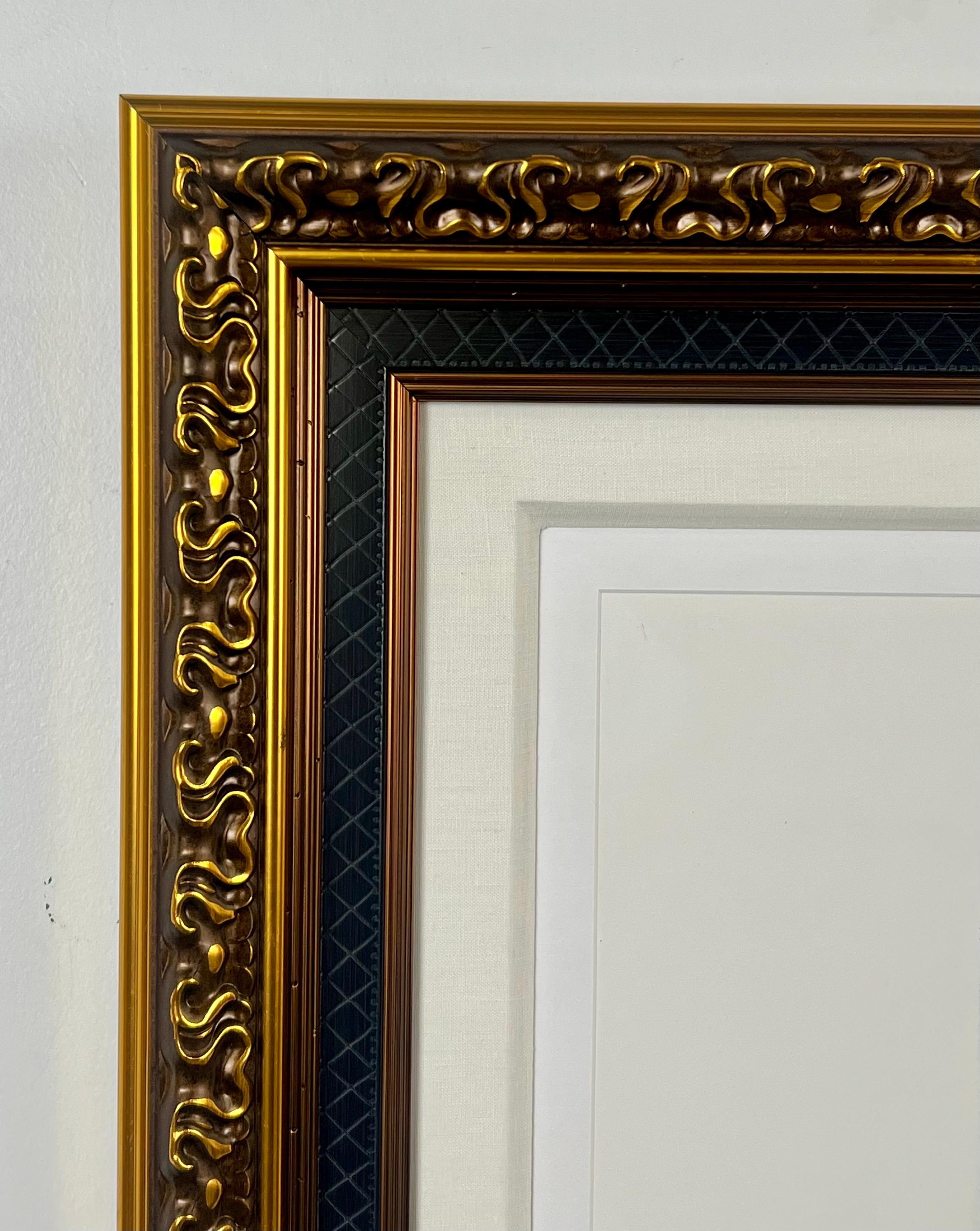 Peter Max Umbrella Man III (Angel with Heart/Sailboat) Hand Colored Etching 2018 For Sale 10