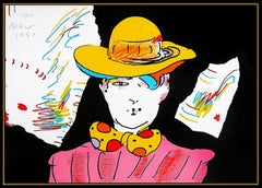Peter Max Vintage Color Screenprint Hand Signed Pop Artwork If Cosmic Artwork