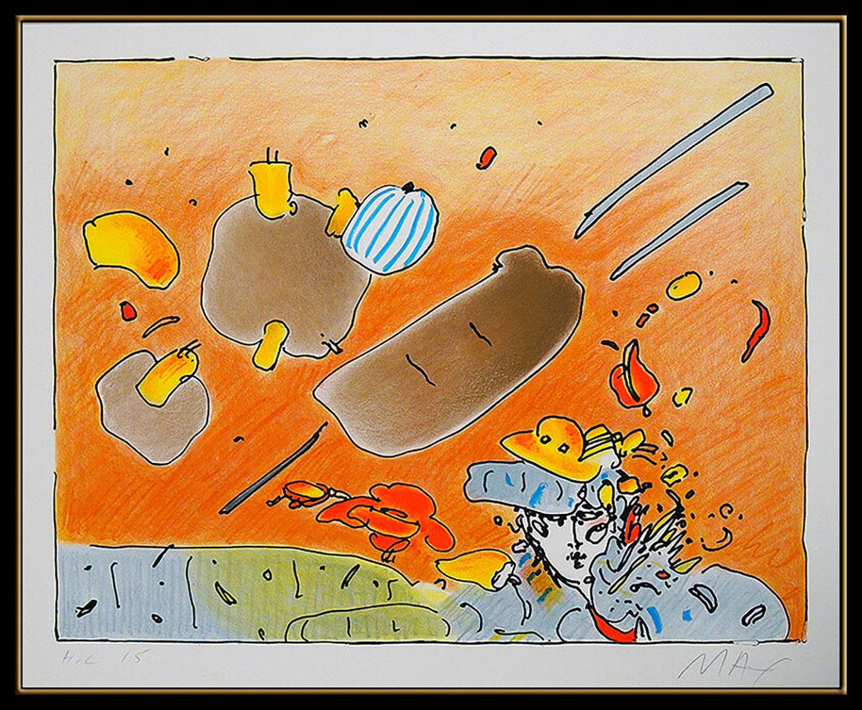 Peter Max Vintage Color Silkscreen Hand Signed Pop Artwork Cosmic Daydreaming For Sale 1