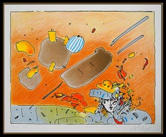 Peter Max Vintage Color Silkscreen Hand Signed Pop Artwork Cosmic Daydreaming