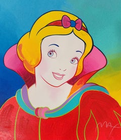 PETER MAX WALT DISNEY SNOW WHITE (RED) SILKSCREEN, SIGNED & NUMBERED