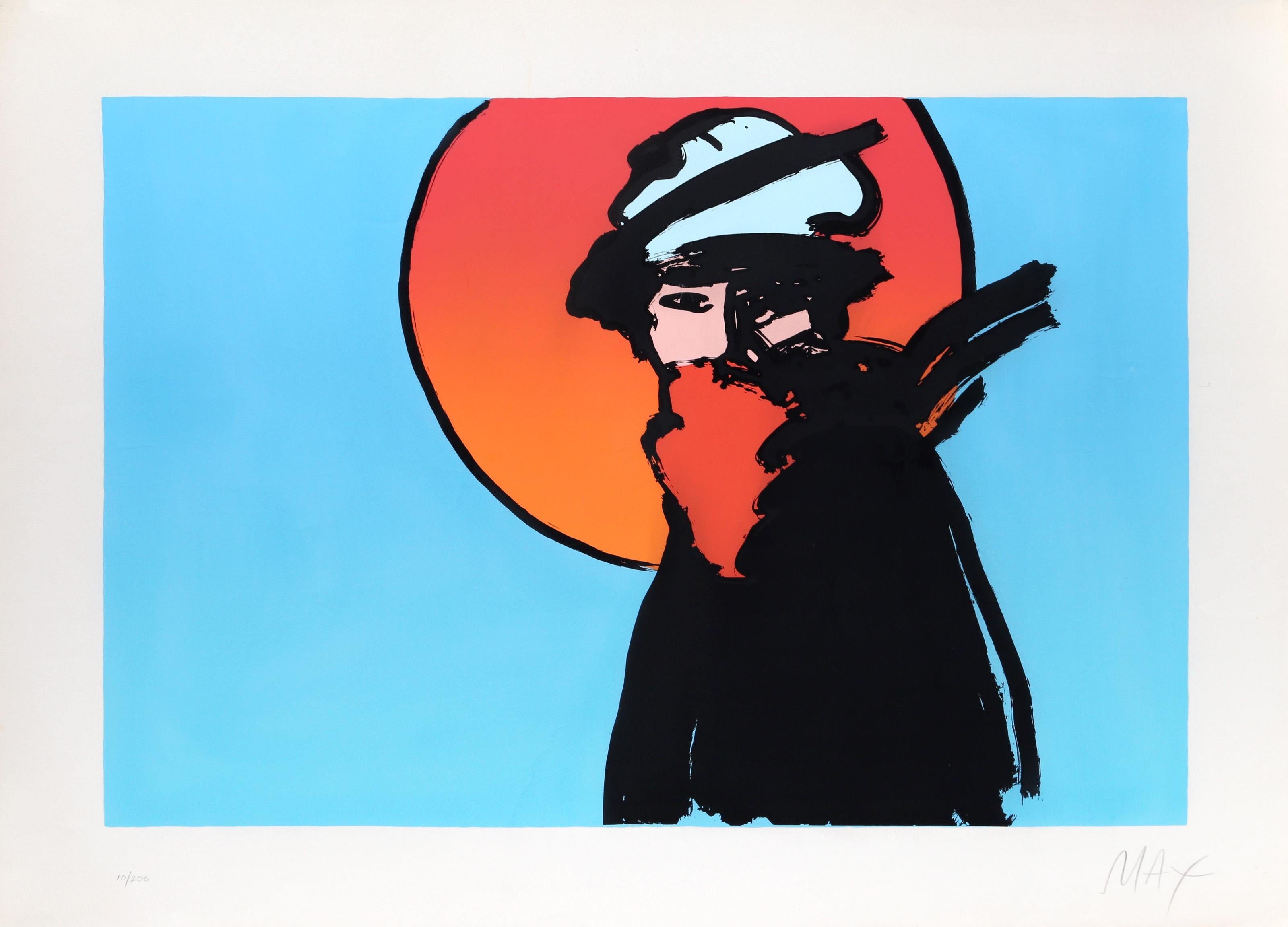 Poet, Pop Art Screenprint by Peter Max