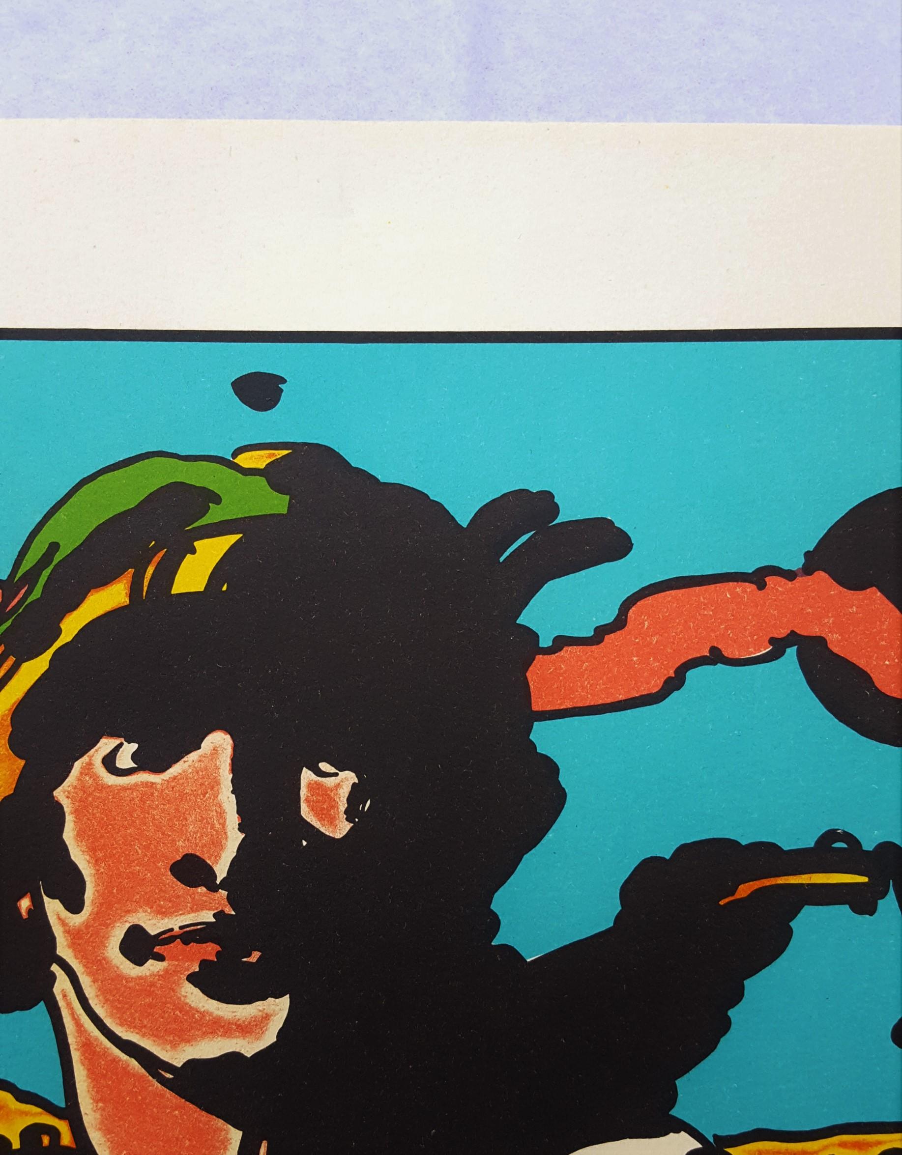 Prince Caspian from Narnia /// Pop Art Peter Max Lithograph Figurative Fantasy For Sale 4