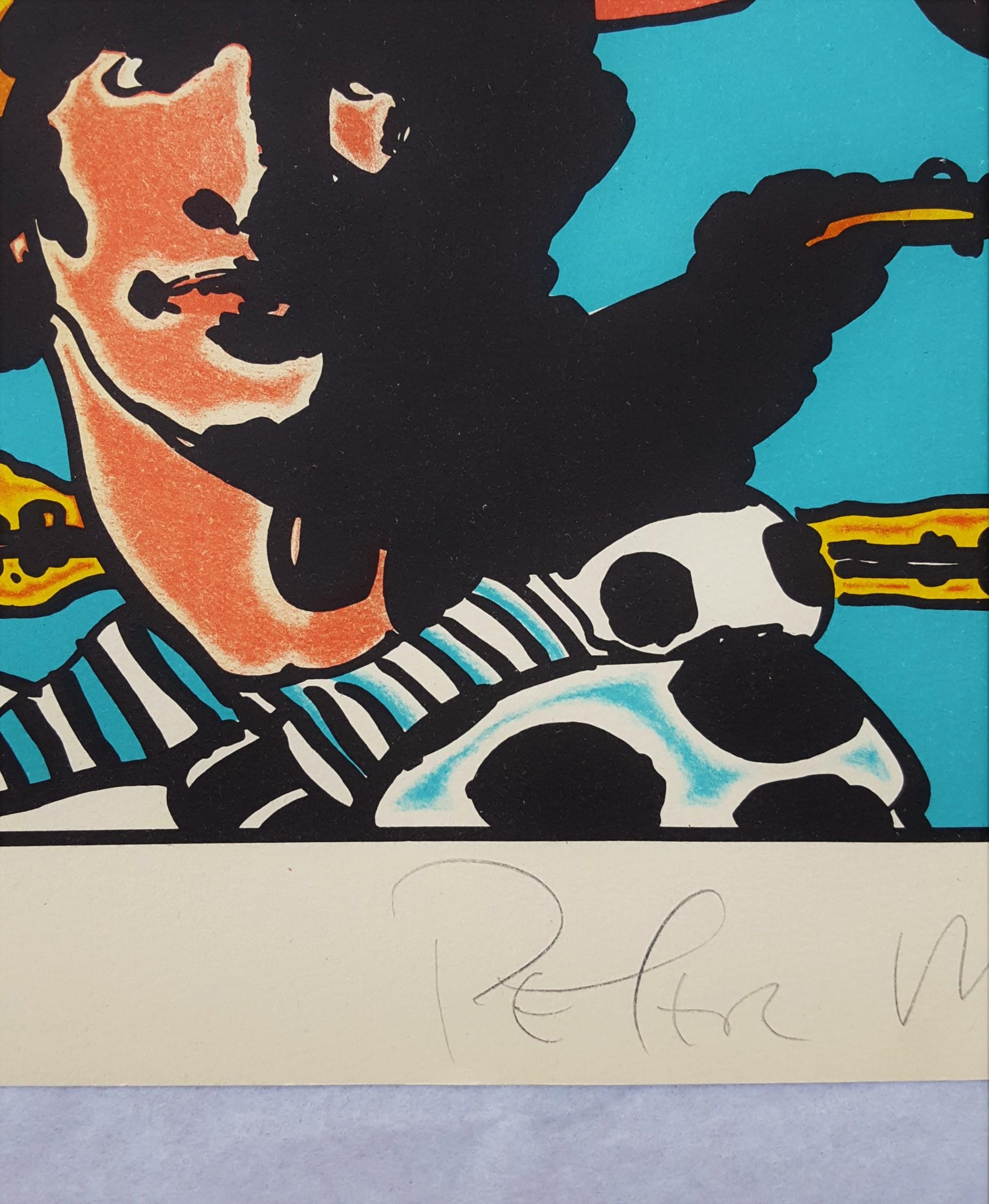 Prince Caspian from Narnia /// Pop Art Peter Max Lithograph Figurative Fantasy For Sale 5