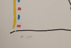 Quadrillage, Pop Art Lithograph by Peter Max