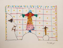 Quadrillage, Pop Art Lithograph by Peter Max