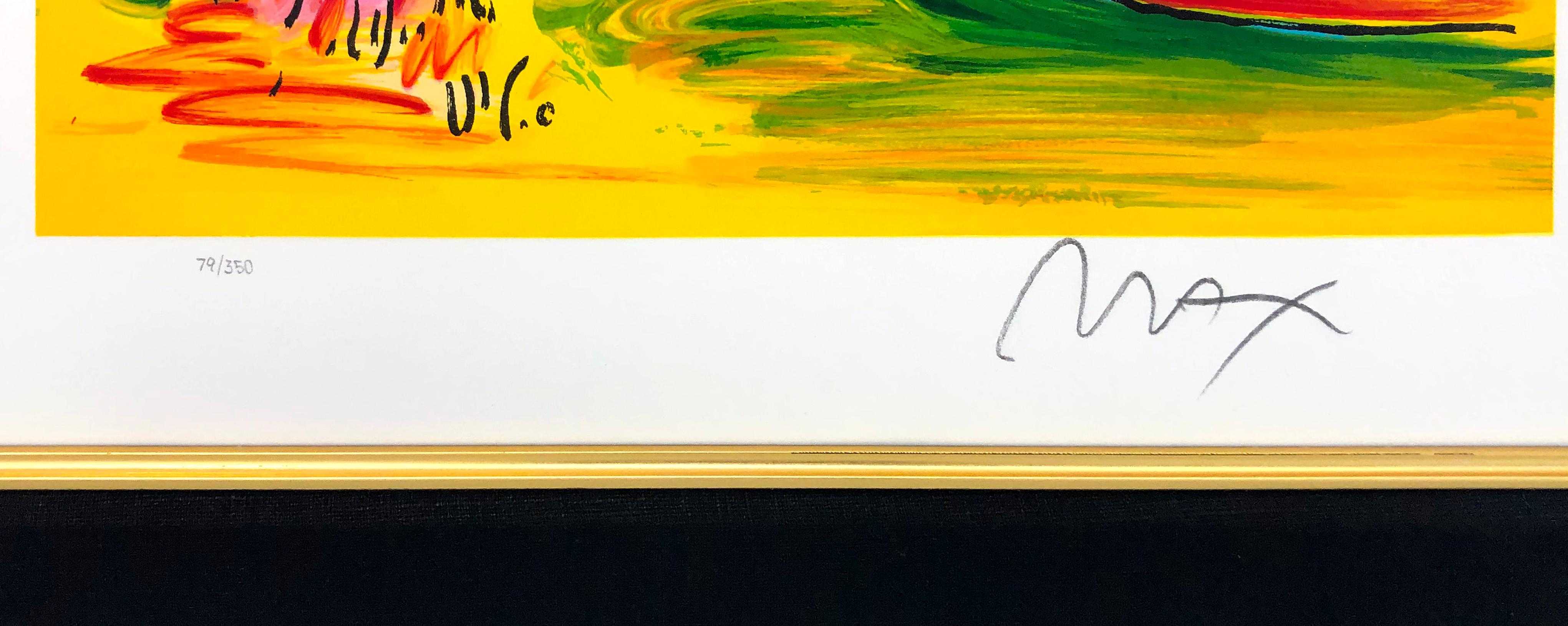 Quiet Lake (lithographie signée à la main) - Print de Peter Max