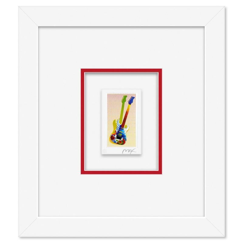 Peter Max Print - "R & R Guitar I" Framed Limited Edition Lithograph