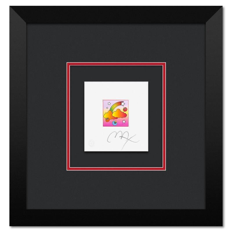 Peter Max Print - "Rainbow with Clouds" Framed Limited Edition Lithograph