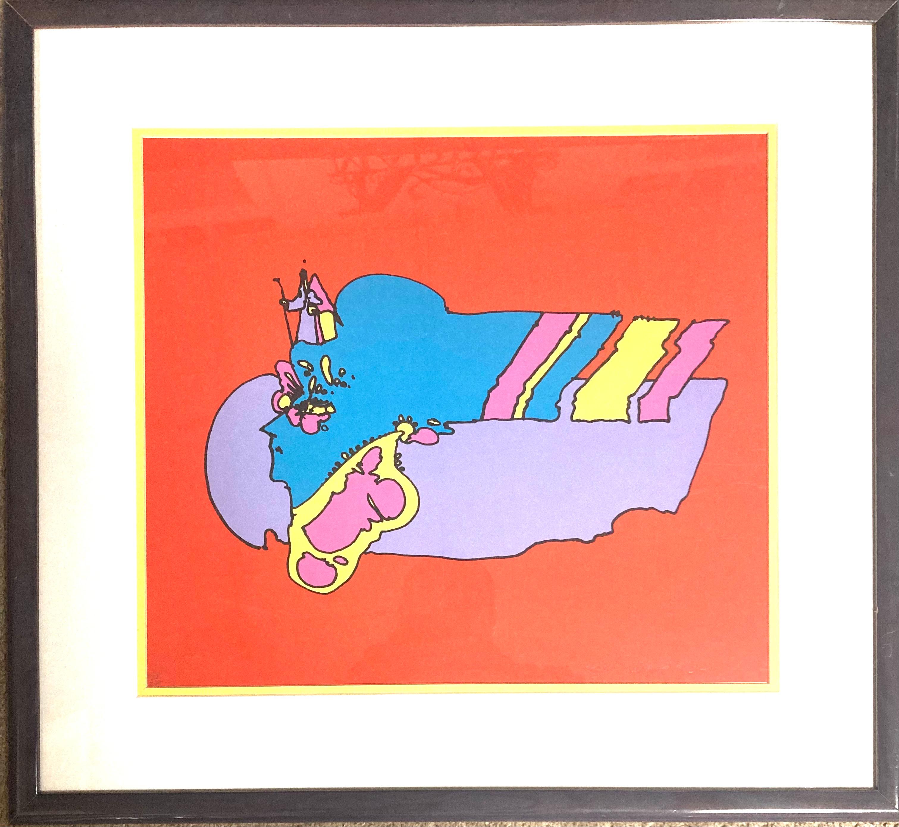 “Remembering the flight” - Print by Peter Max