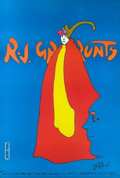 R.J. Grunts (Prince of Blue), 1969 Vintage Offset Lithograph - SIGNED