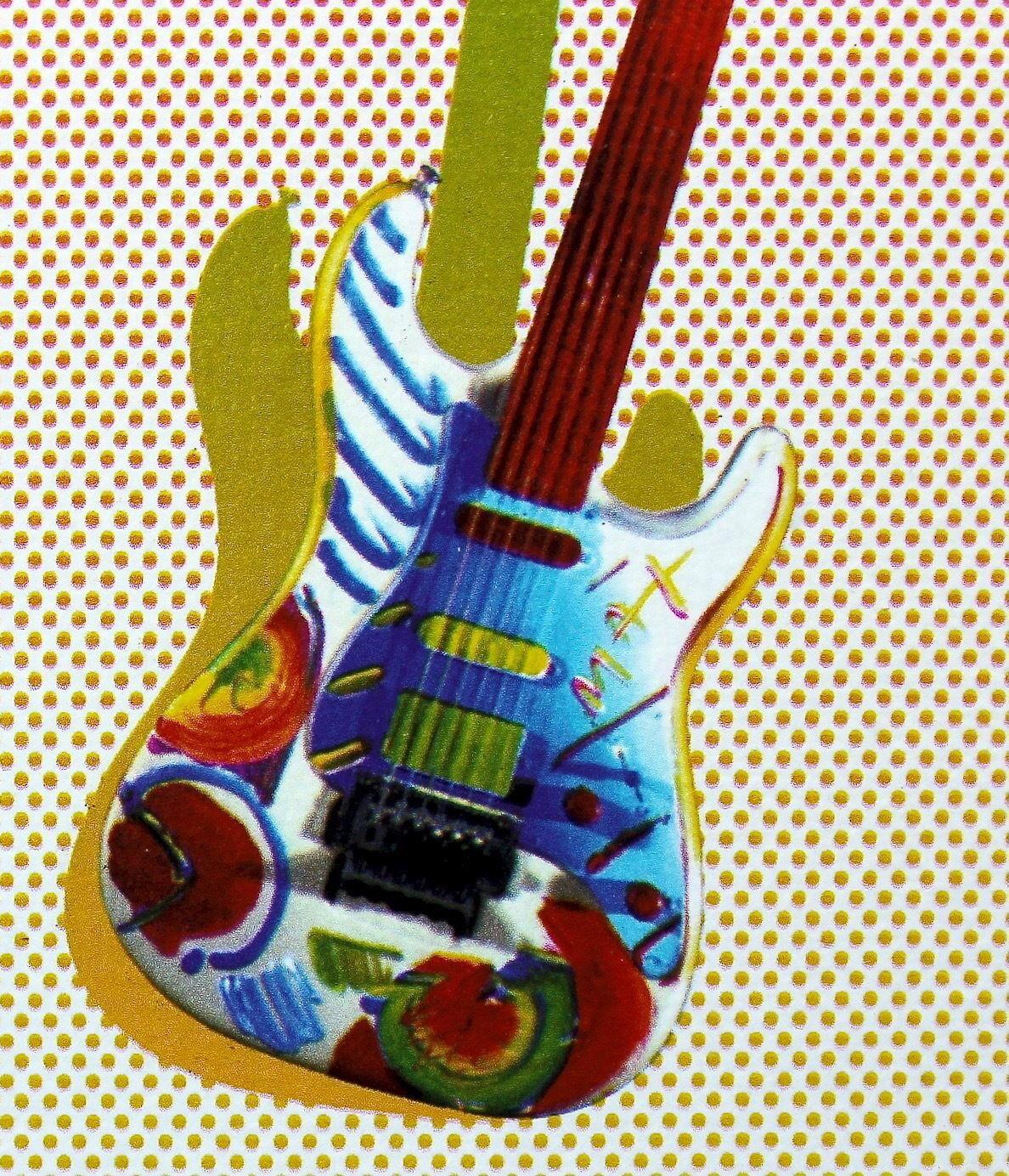 Rock N' Roll Guitar I - Print by Peter Max