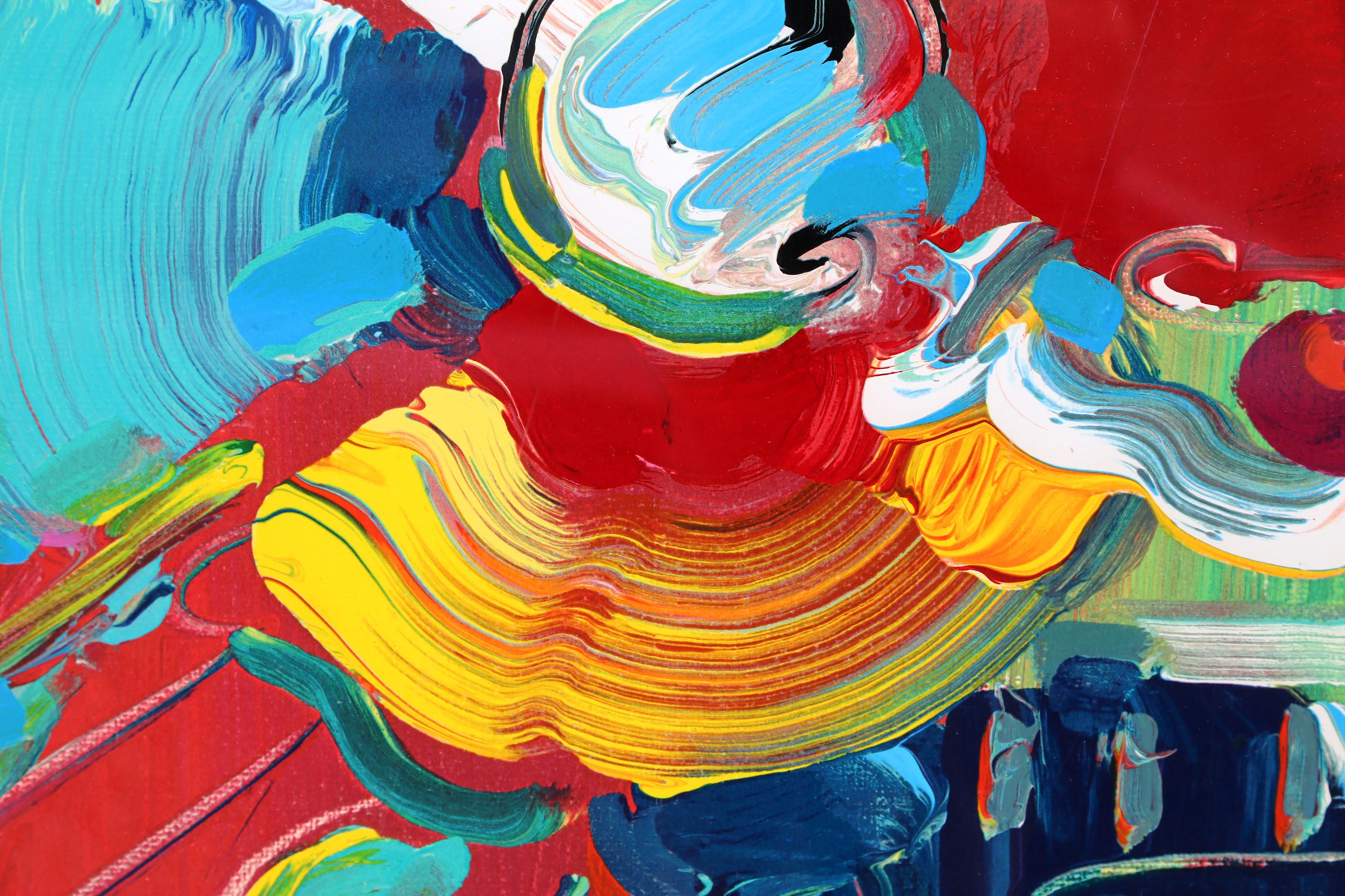 Ramo de Roseville, serigrafía pop art sobre papel de Peter Max en venta 1