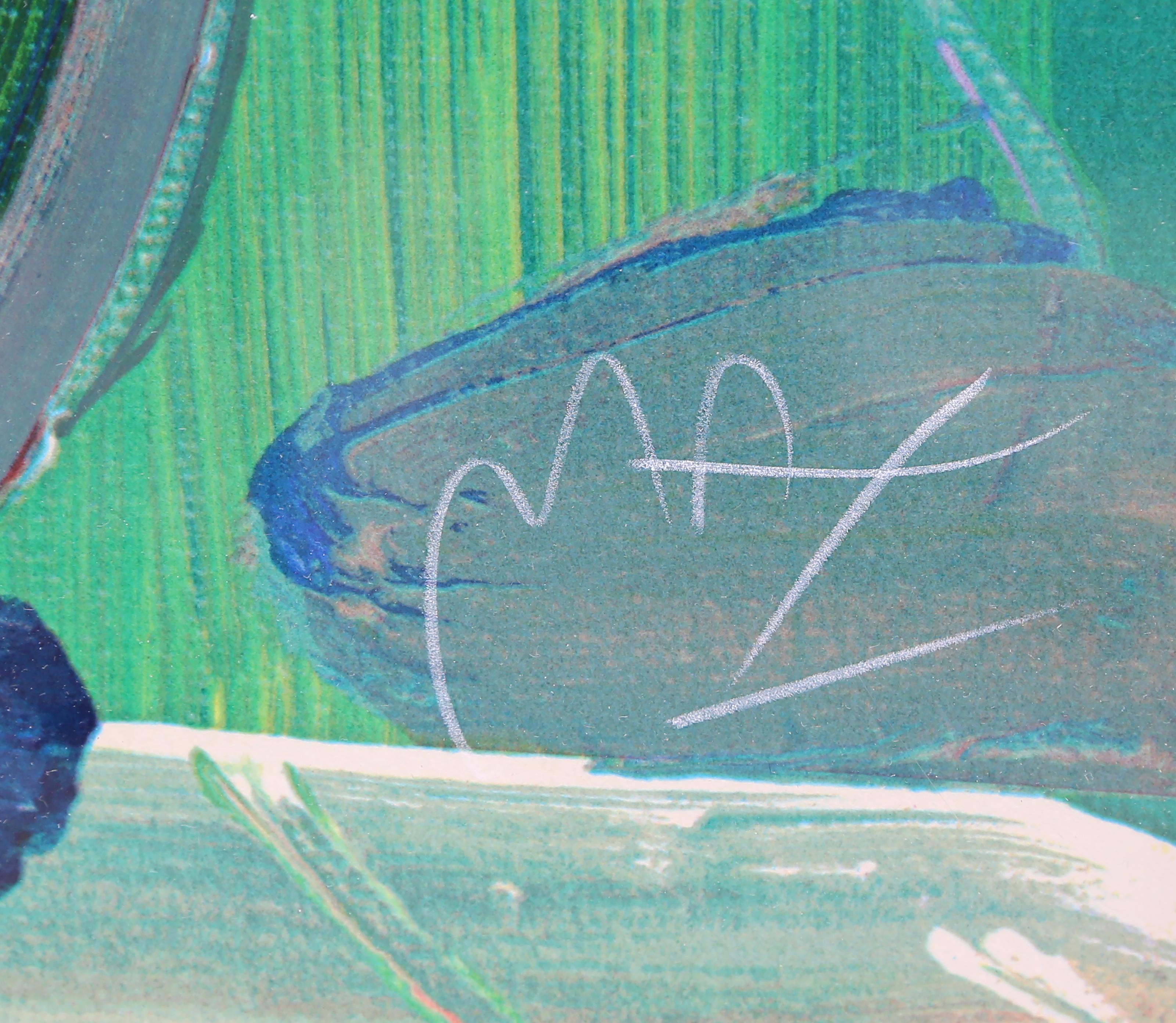 Ramo de Roseville, serigrafía pop art sobre papel de Peter Max en venta 2