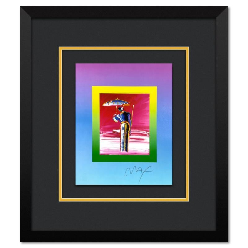 "Sage with Umbrella and Cane on Blends" Framed Limited Edition Lithograph