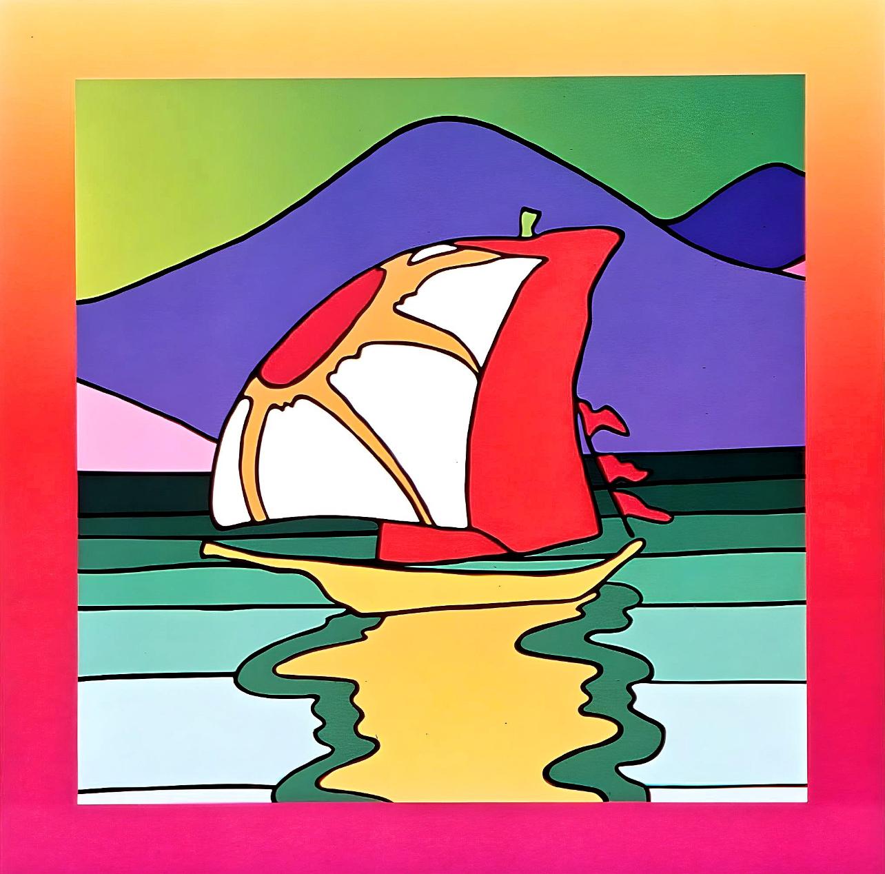 Sailboat East on Blends, Peter Max For Sale 1