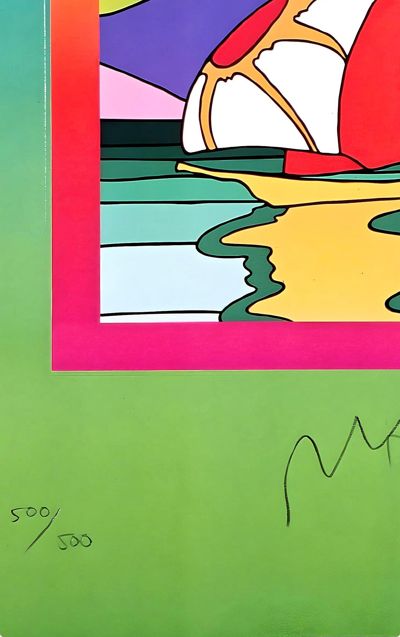 Sailboat East on Blends, Peter Max For Sale 3