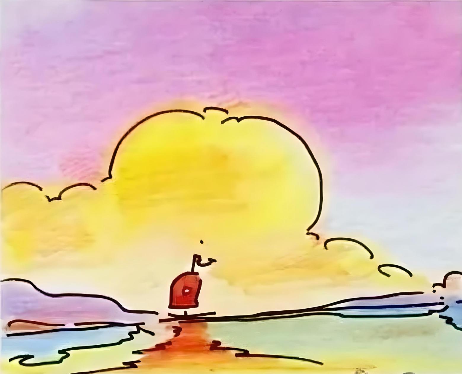 Künstler: Peter Max (1937)
Titel: Segelboot am Horizont
Jahr: 2000
Auflage: 442/500, plus Probedrucke
Medium: Lithographie auf Lustro Saxony Papier
Größe: 3,43 x 2,62 Zoll
Zustand: Ausgezeichnet
Beschriftung: Signiert und nummeriert vom