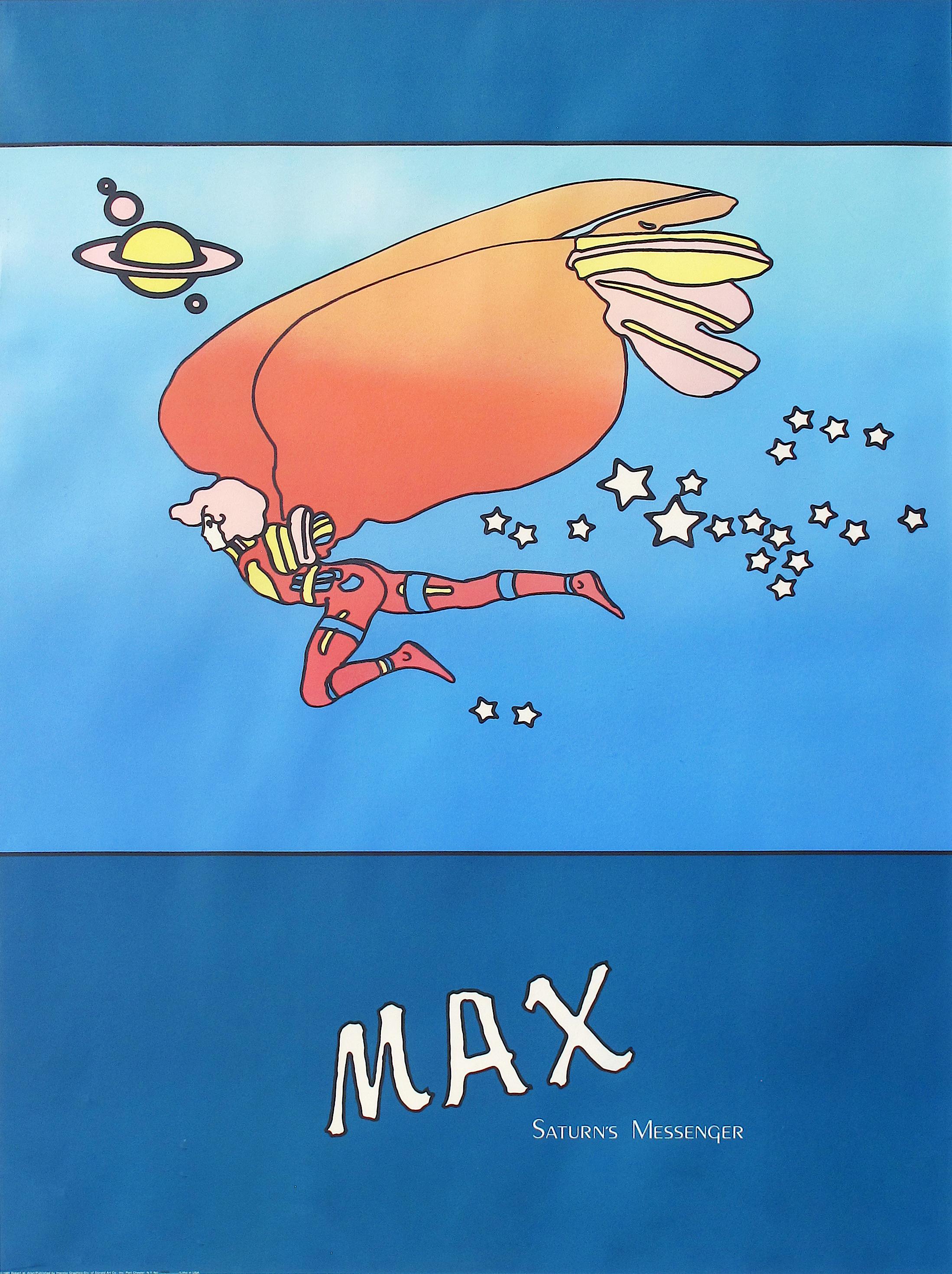Peter Max Animal Print - Saturns Messenger 