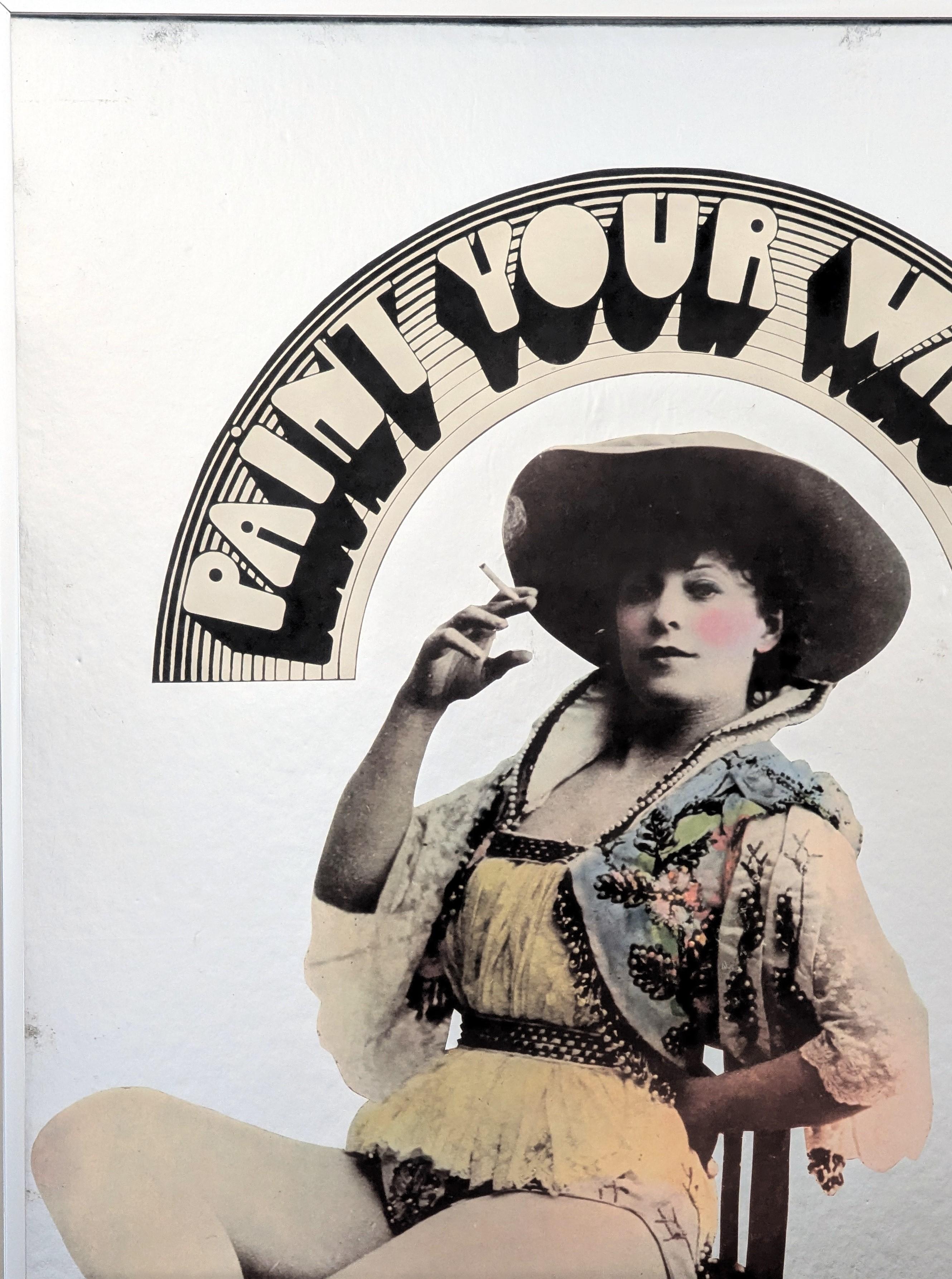 Litografia firmata su pellicola per il manifesto cinematografico del musical western 