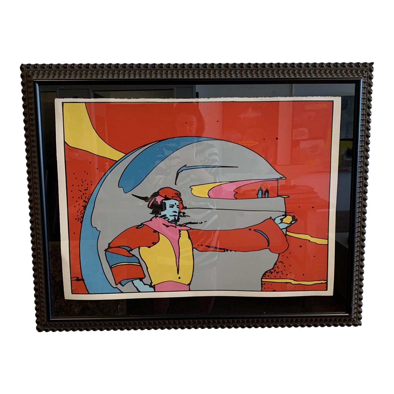 Peter Max Abstract Print - Somewhere in Space